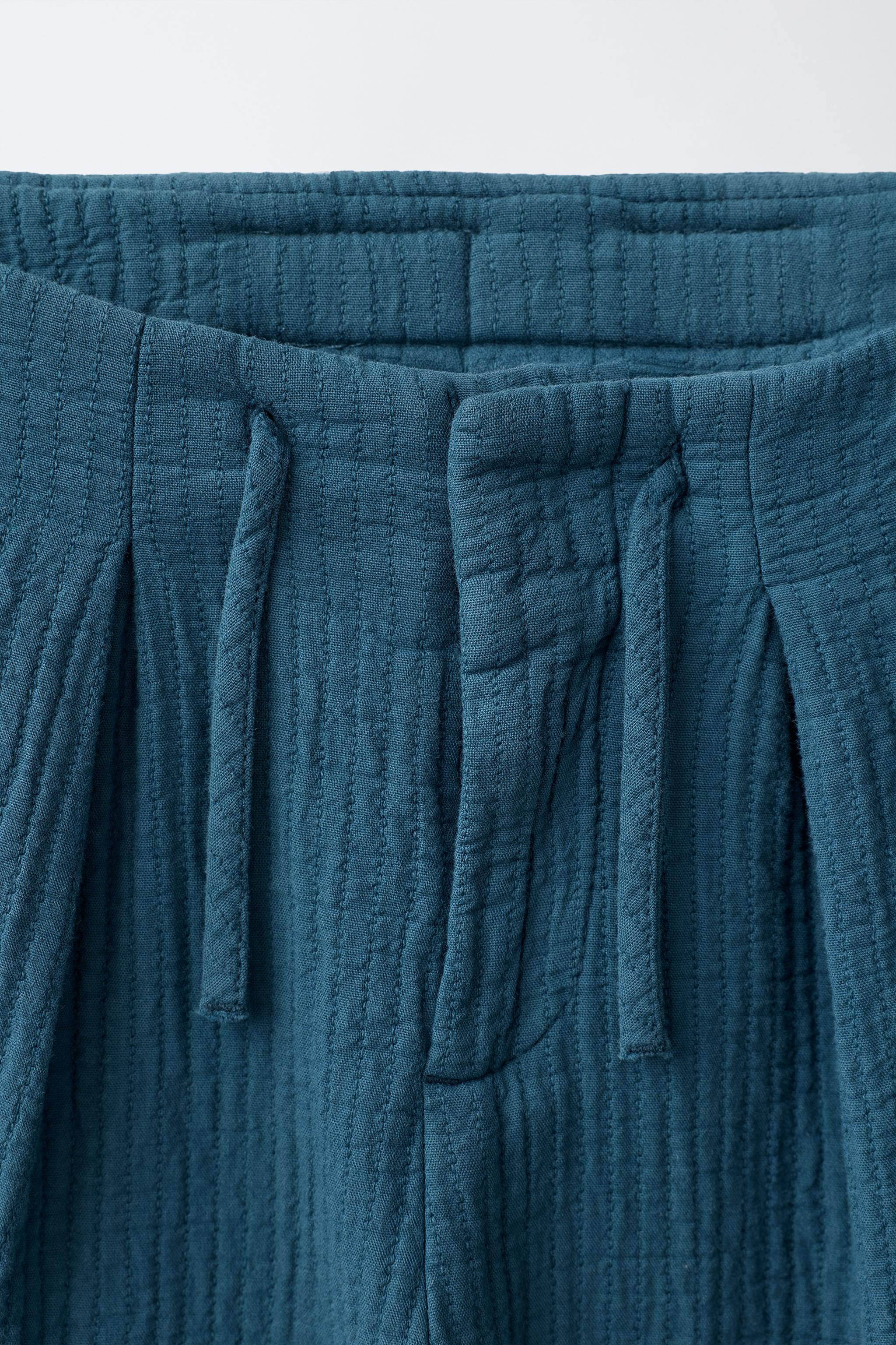TEXTURED BALLOON PANTS